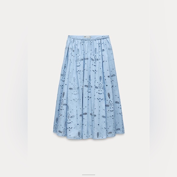 Zara Embroidered Skirt ZW  Collection. New With Tags. - Picture 4 of 7